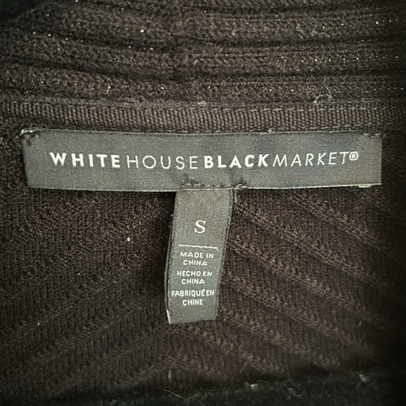 White House Black Market Cardigan Ribbed Size Small Longer in Front - Picture 2 of 6